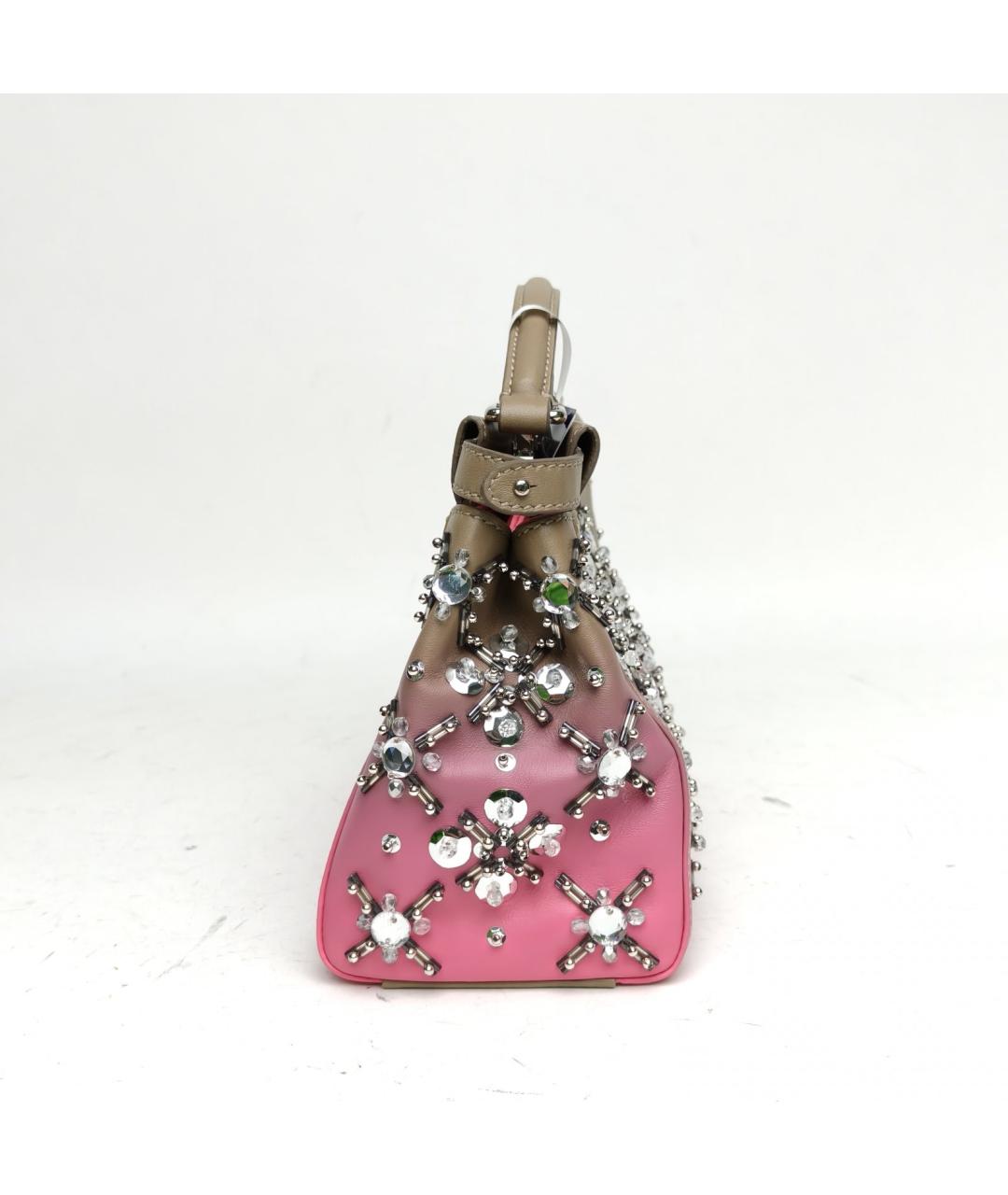 FENDI Мульти кожаная сумка с короткими ручками, фото 5