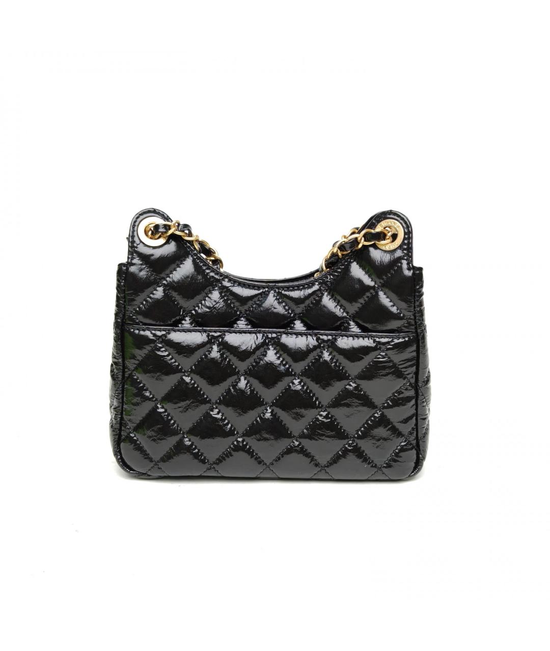 CHANEL Черная кожаная сумка через плечо, фото 4