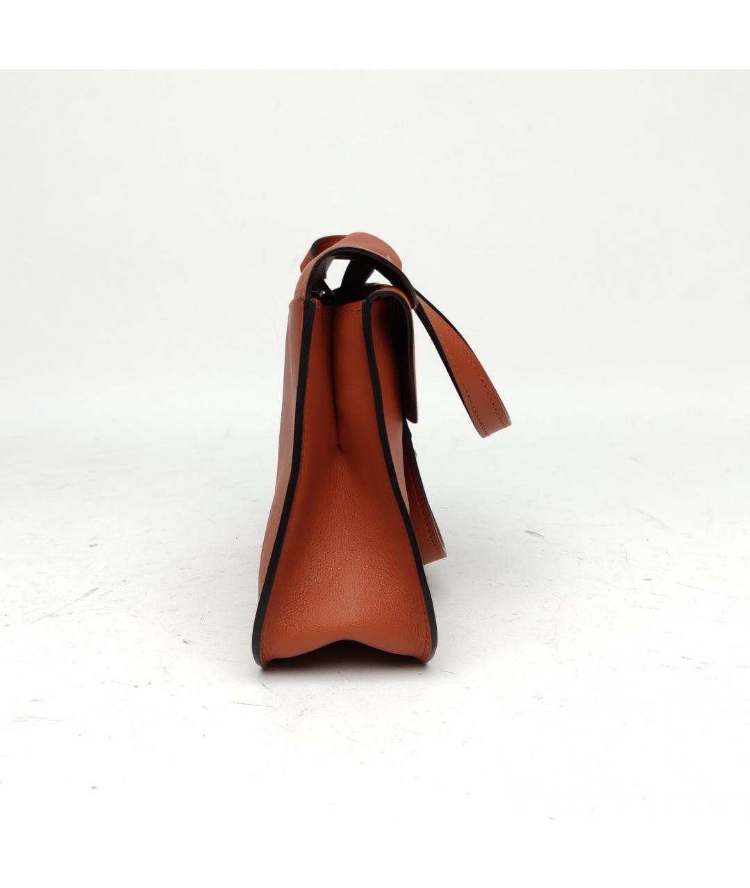 HERMES Коричневая кожаная сумка через плечо, фото 2