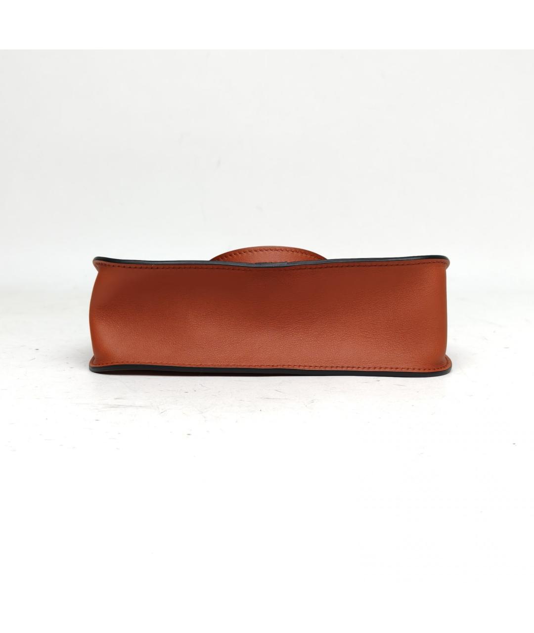 HERMES Коричневая кожаная сумка через плечо, фото 3