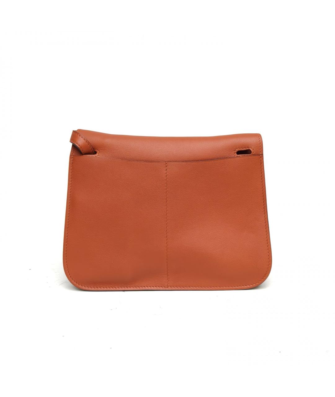 HERMES Коричневая кожаная сумка через плечо, фото 8