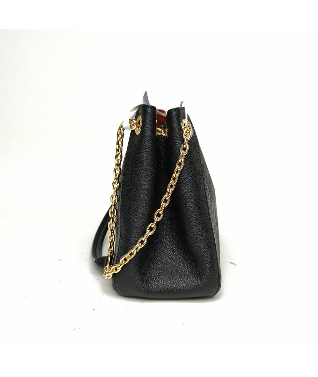 LOUIS VUITTON Черная кожаная сумка через плечо, фото 3