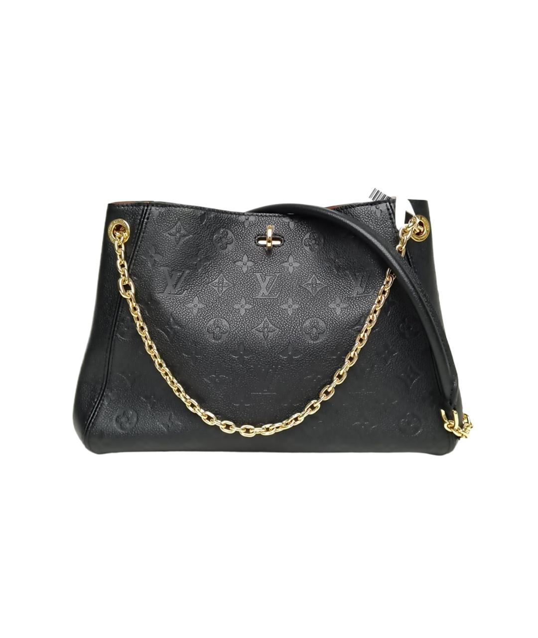 LOUIS VUITTON Черная кожаная сумка через плечо, фото 1