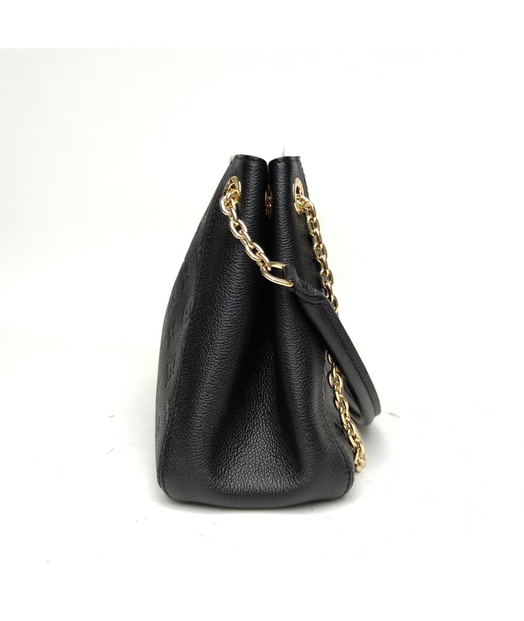 LOUIS VUITTON Черная кожаная сумка через плечо, фото 5