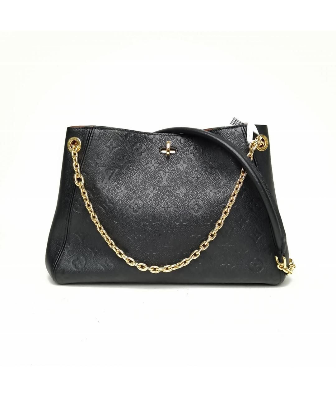 LOUIS VUITTON Черная кожаная сумка через плечо, фото 2