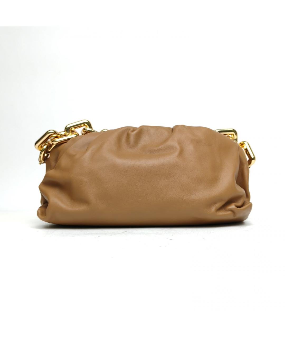 BOTTEGA VENETA Коричневая кожаная сумка через плечо, фото 4