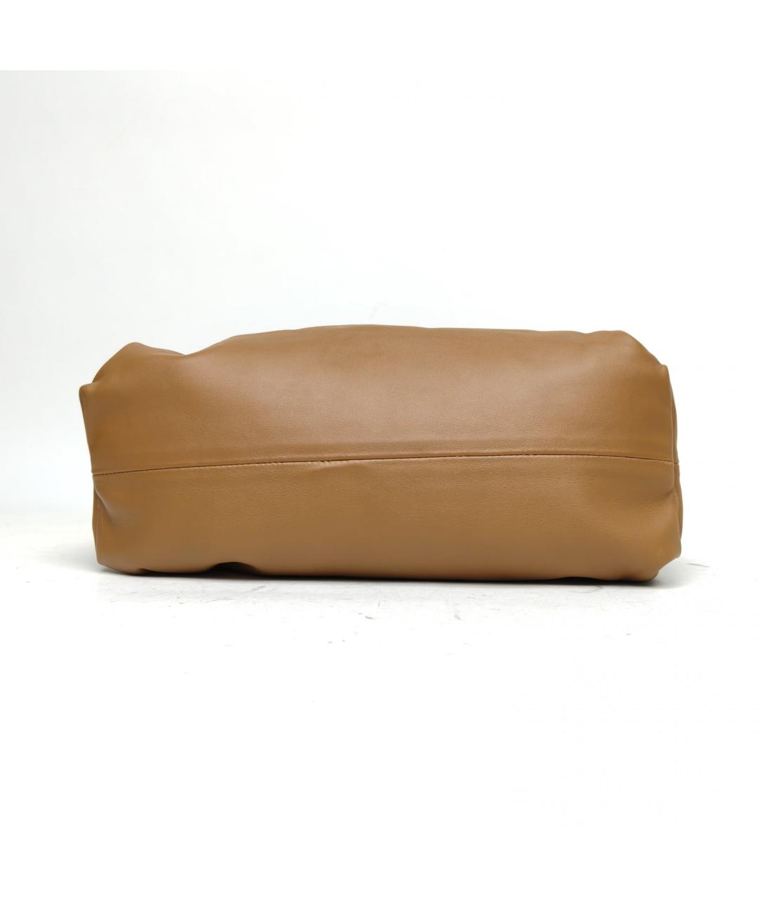 BOTTEGA VENETA Коричневая кожаная сумка через плечо, фото 6