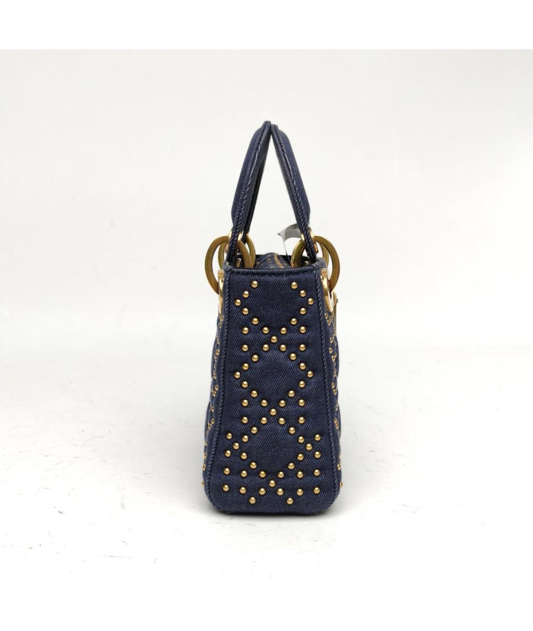 CHRISTIAN DIOR Синяя деним сумка через плечо, фото 5