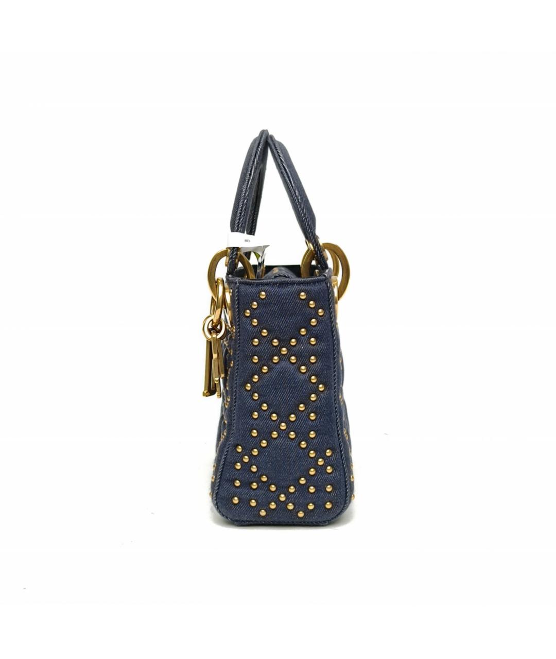 CHRISTIAN DIOR Синяя деним сумка через плечо, фото 3