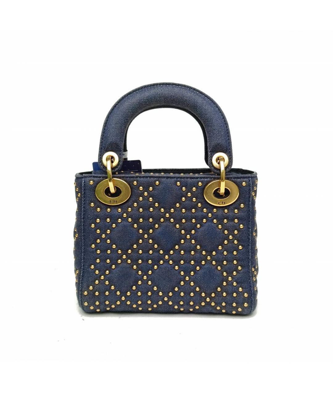 CHRISTIAN DIOR Синяя деним сумка через плечо, фото 4