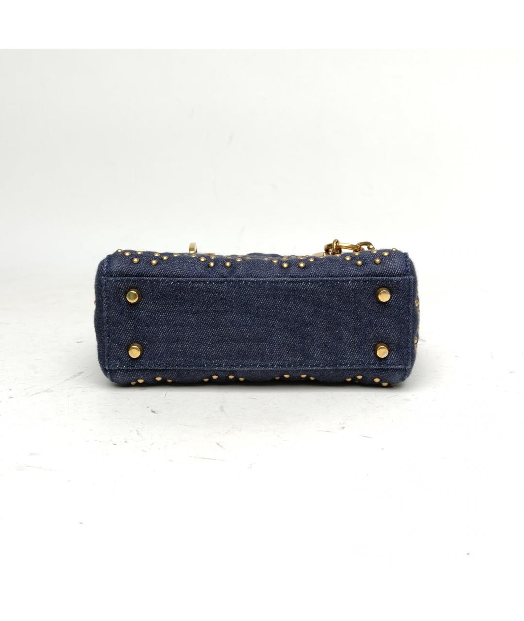 CHRISTIAN DIOR Синяя деним сумка через плечо, фото 6