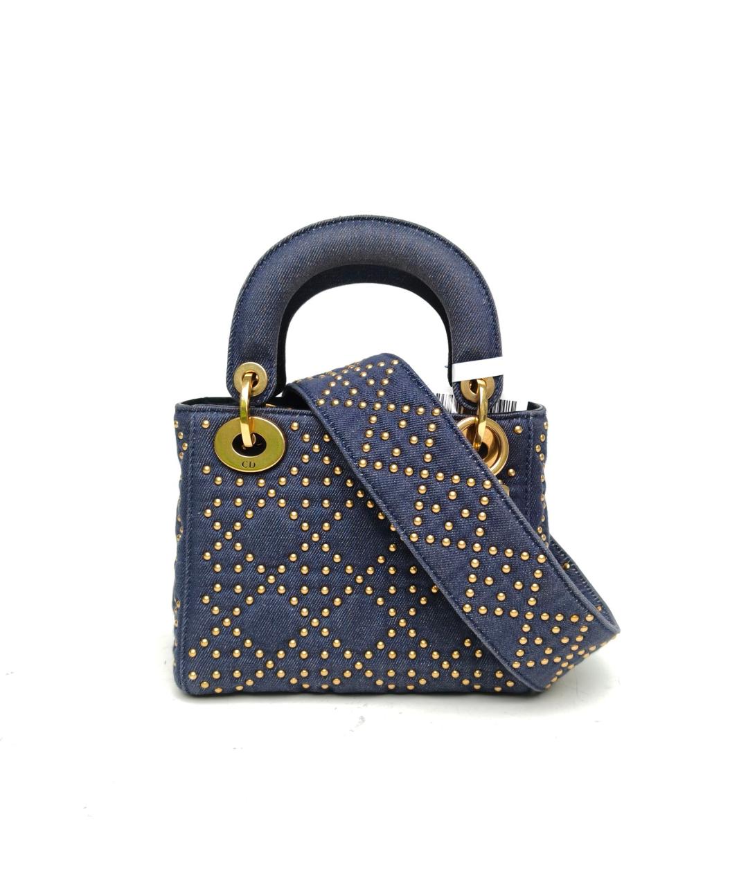 CHRISTIAN DIOR Синяя деним сумка через плечо, фото 2