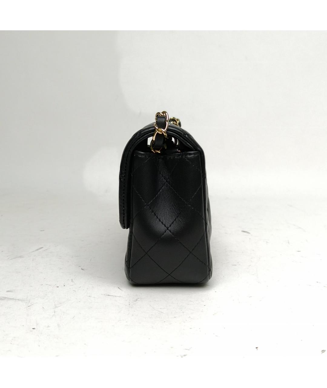 CHANEL Черная кожаная сумка через плечо, фото 3