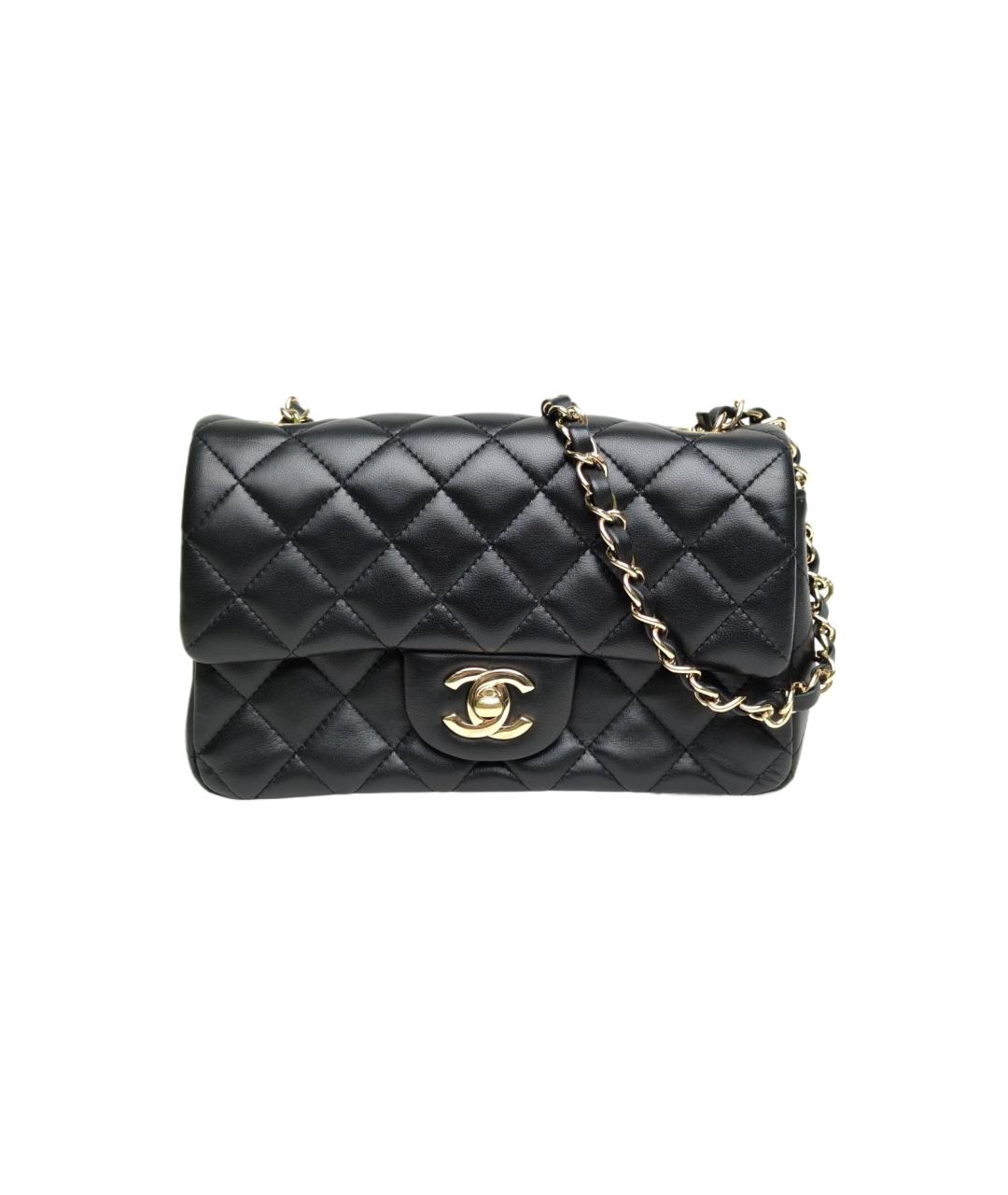 CHANEL Черная кожаная сумка через плечо, фото 1