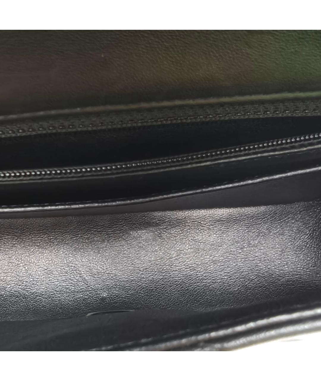 CHANEL Черная кожаная сумка через плечо, фото 8