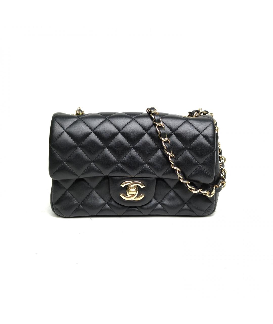 CHANEL Черная кожаная сумка через плечо, фото 2