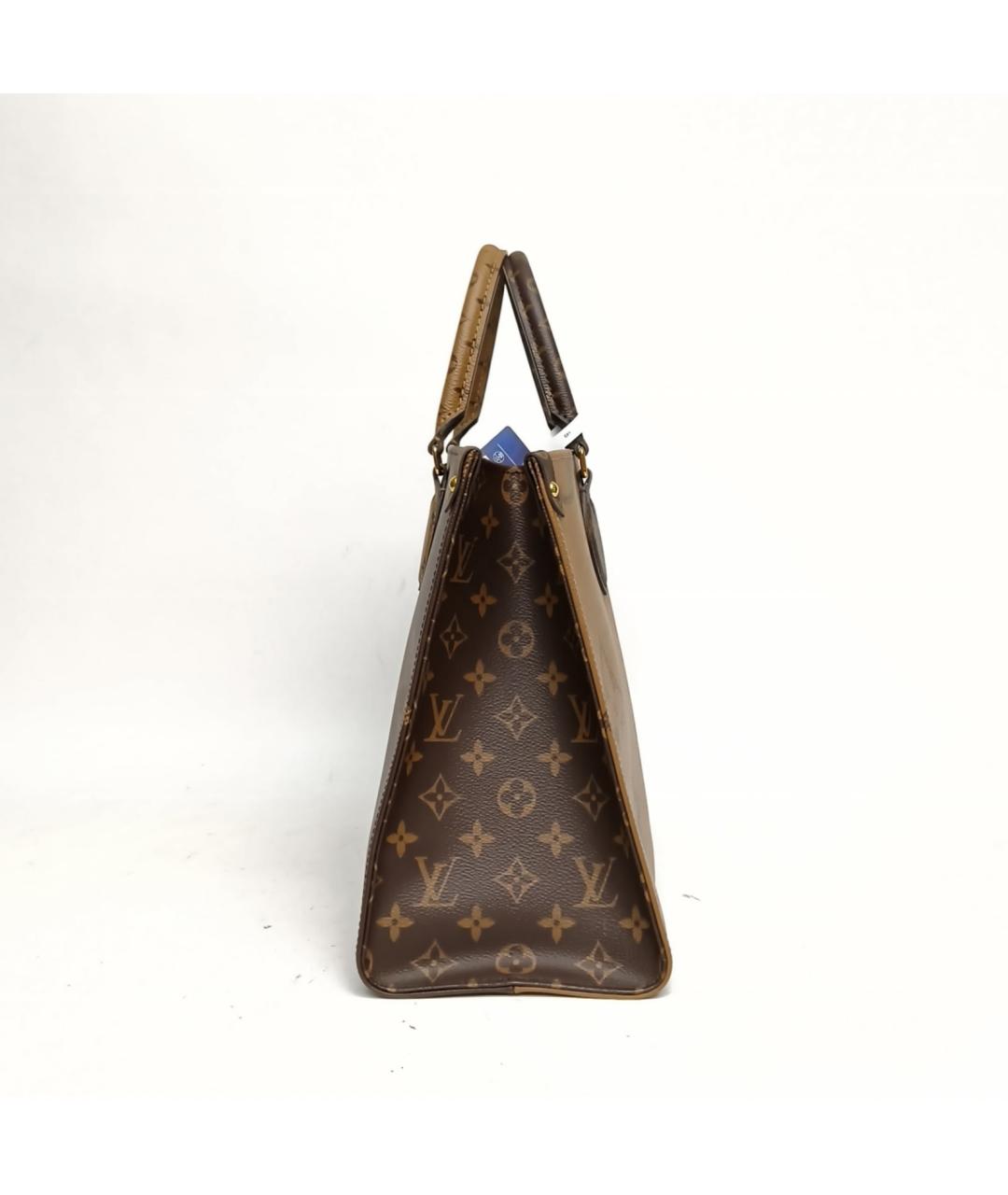 LOUIS VUITTON Коричневая сумка тоут, фото 3