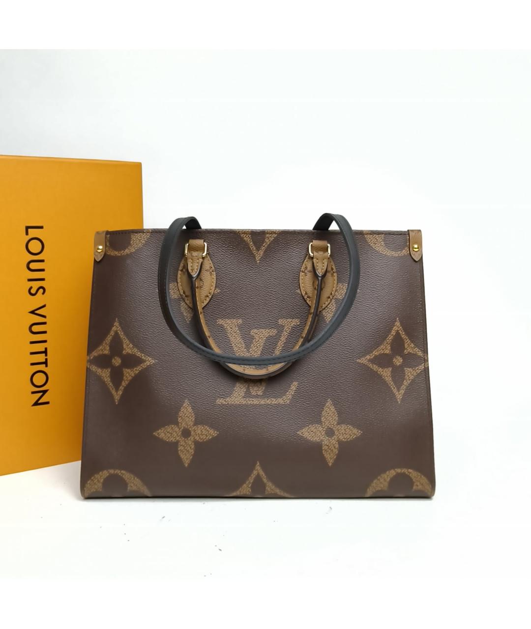 LOUIS VUITTON Коричневая сумка тоут, фото 8