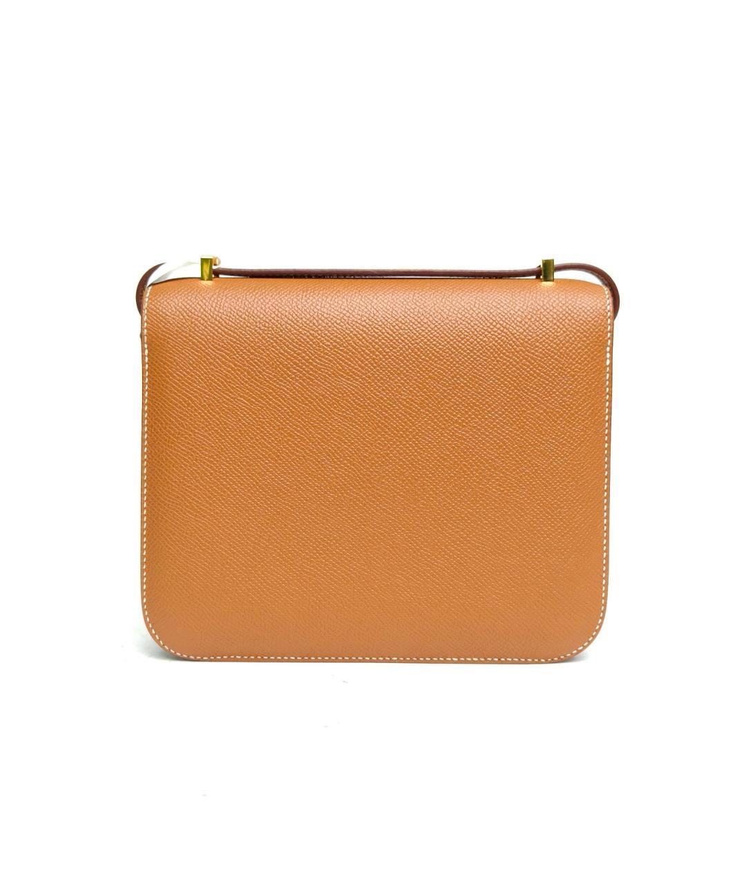 HERMES Коричневая кожаная сумка через плечо, фото 4