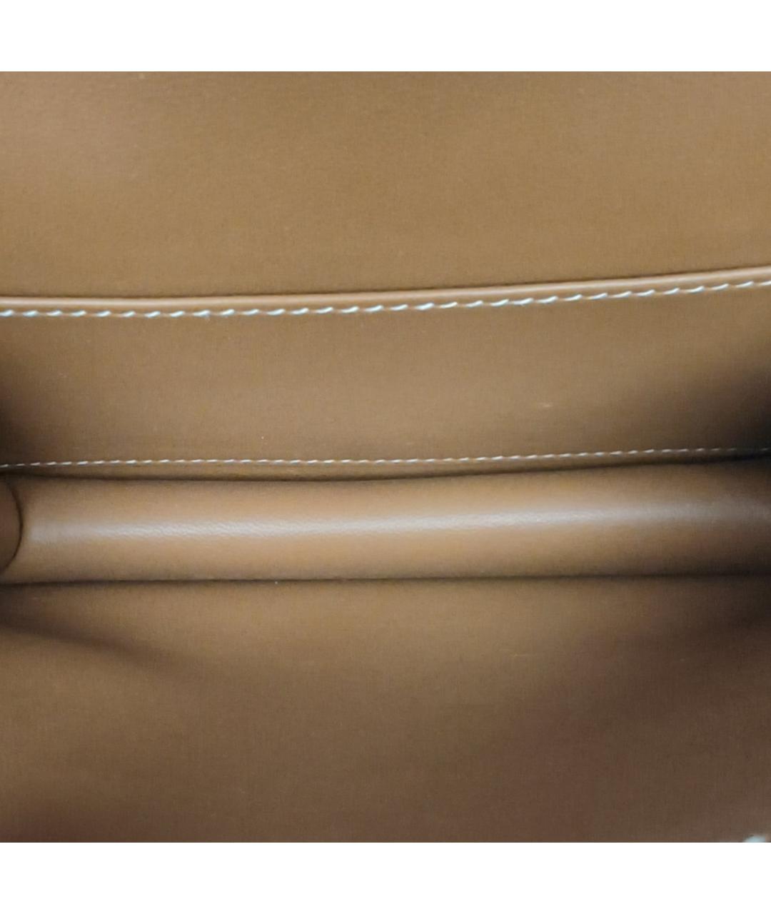 HERMES Коричневая кожаная сумка через плечо, фото 7