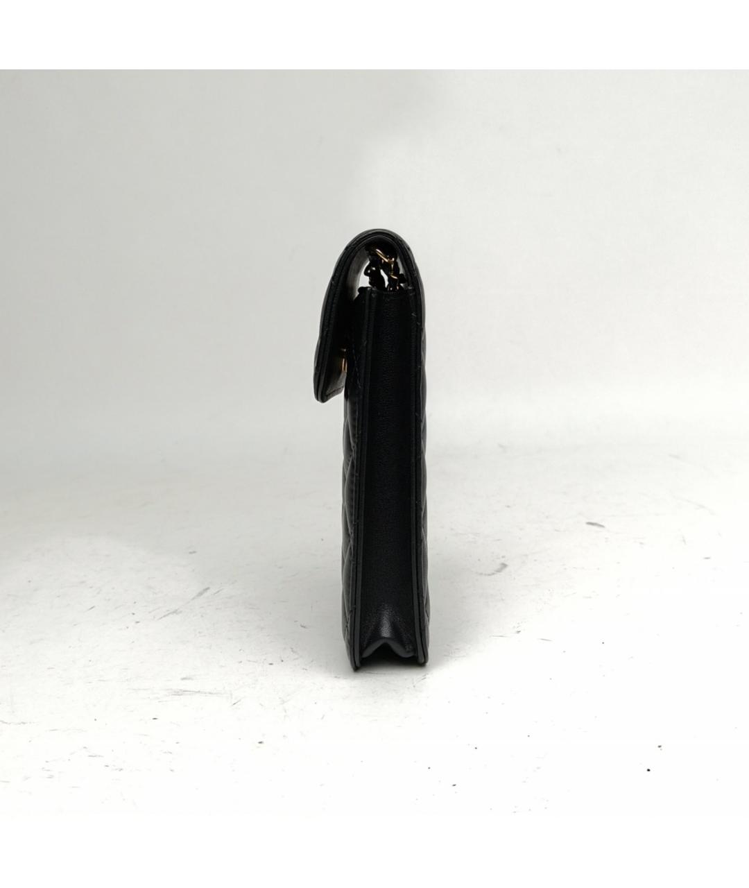 CHANEL Черная кожаная сумка через плечо, фото 3