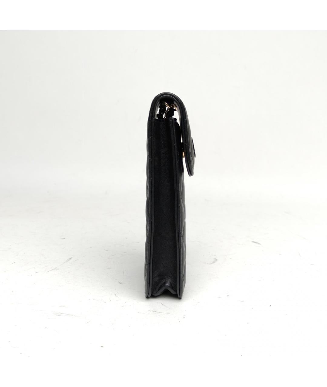 CHANEL Черная кожаная сумка через плечо, фото 5