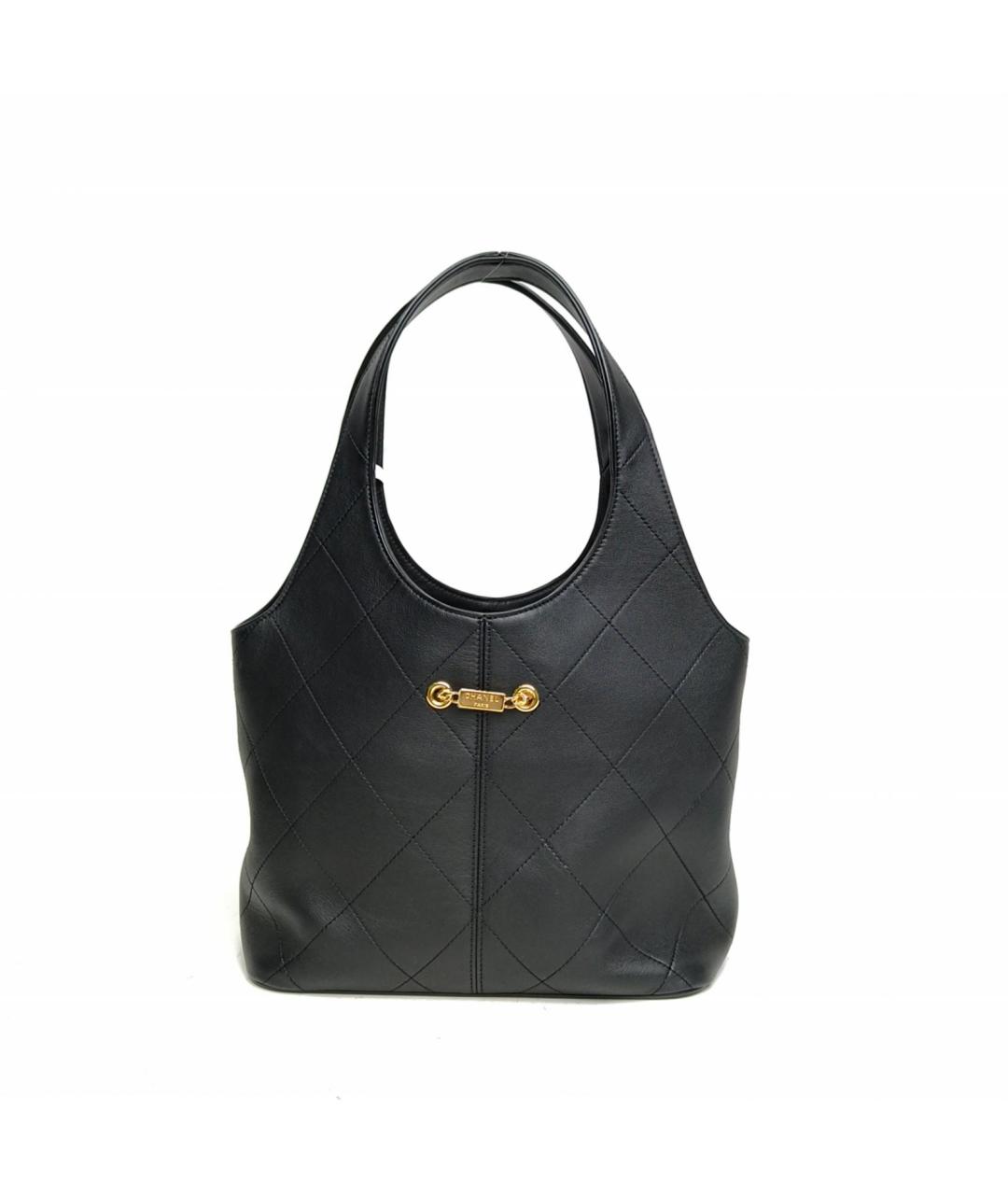 CHANEL Черная кожаная сумка через плечо, фото 4