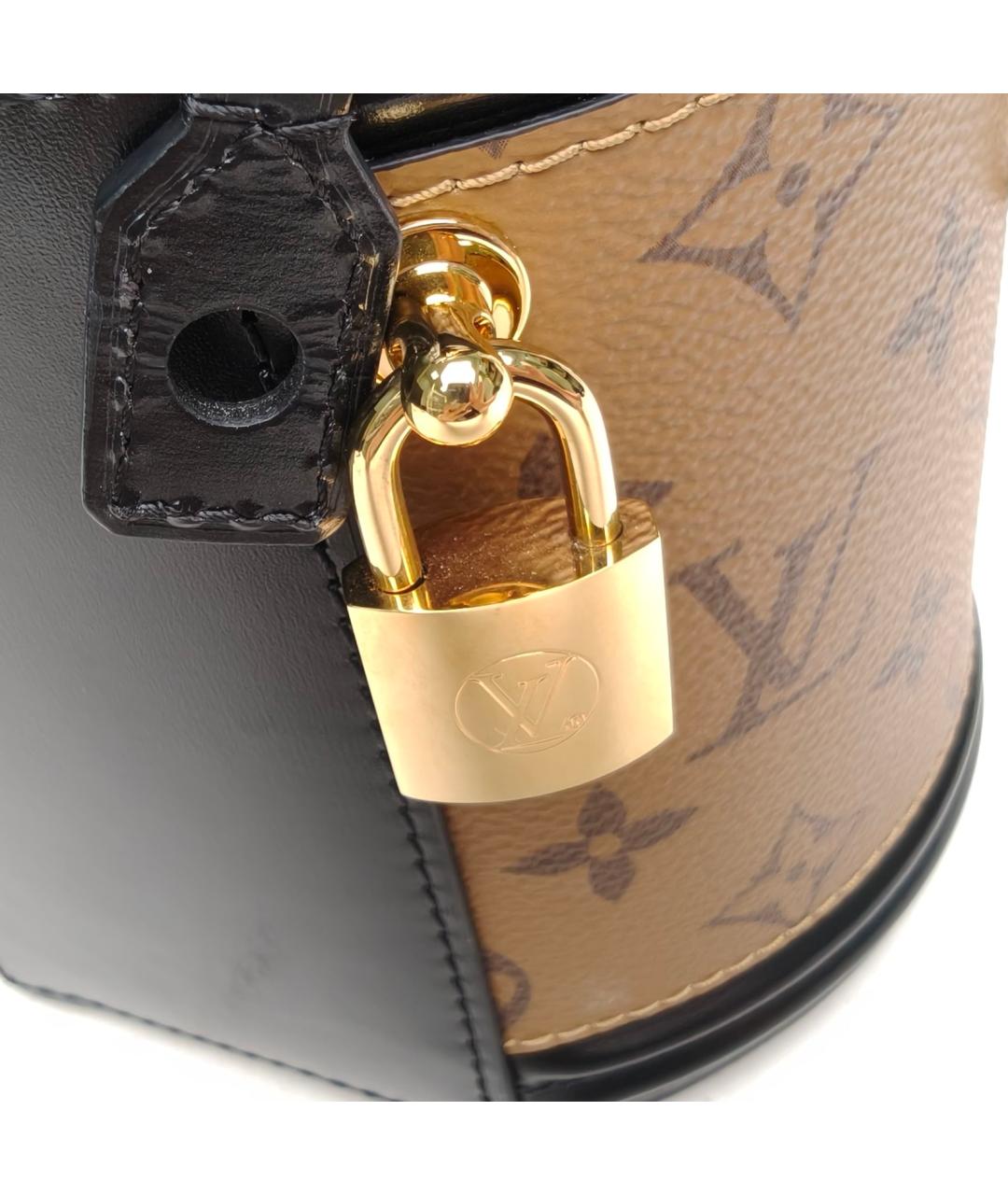 LOUIS VUITTON Коричневая сумка с короткими ручками, фото 4