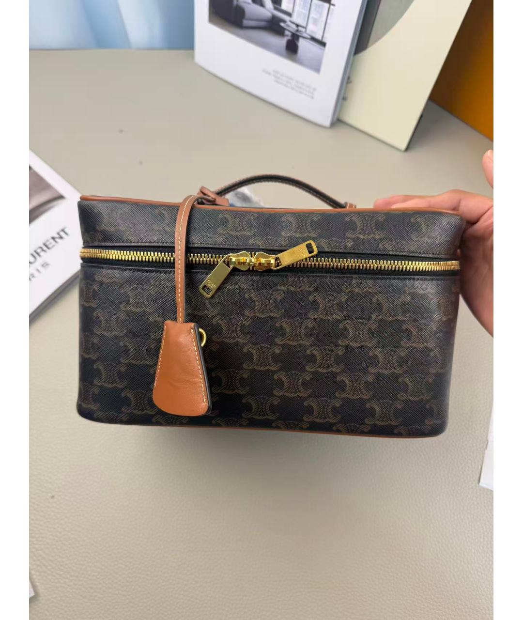 CELINE Коричневая сумка через плечо, фото 8