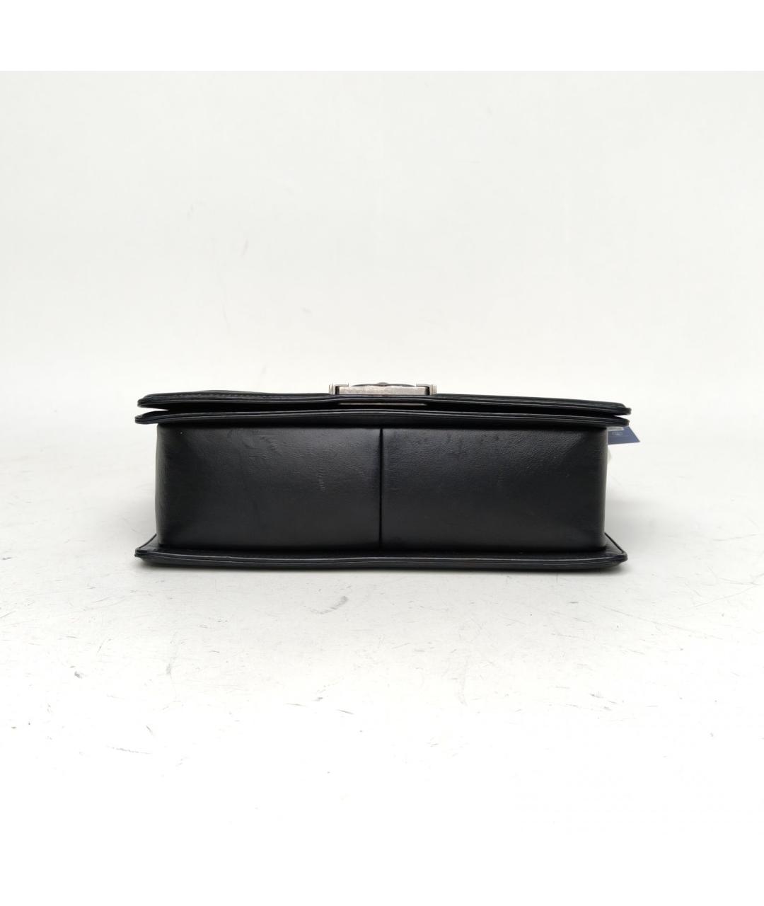 CHANEL Черная кожаная сумка через плечо, фото 6