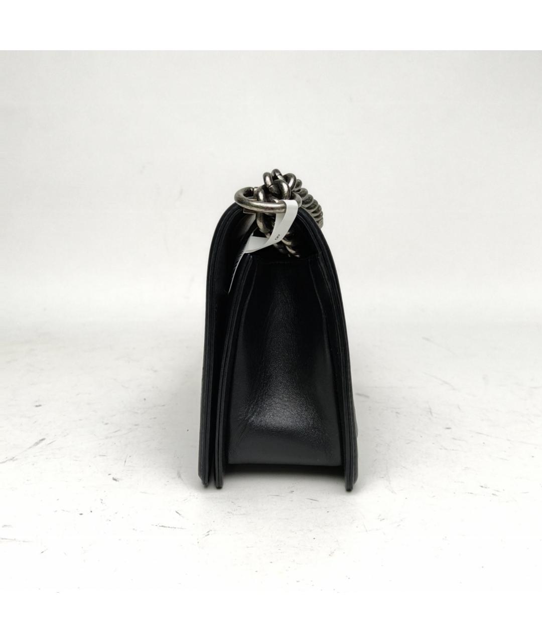 CHANEL Черная кожаная сумка через плечо, фото 3