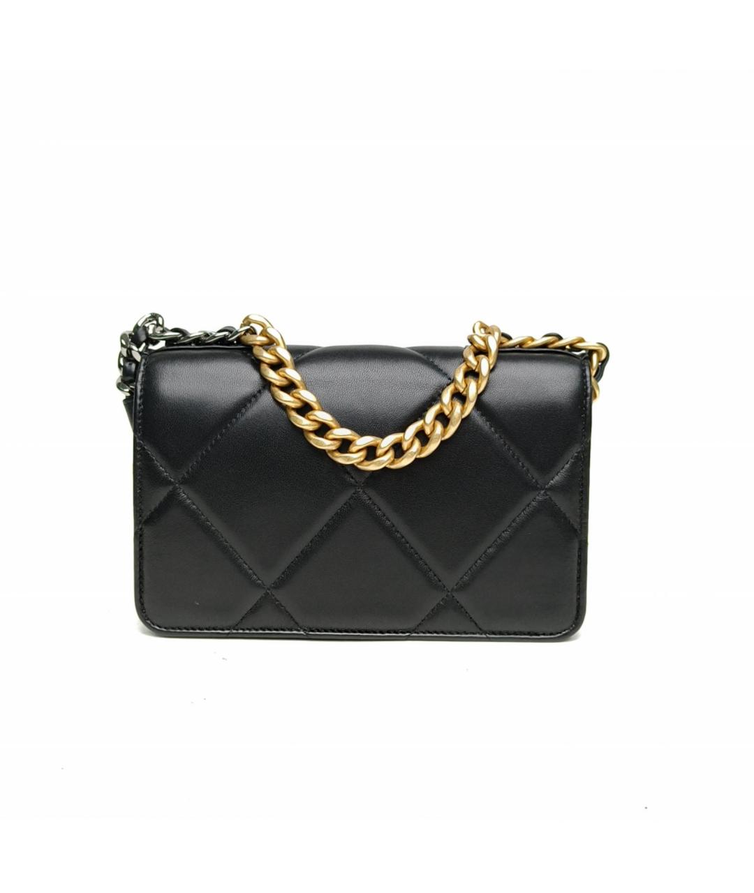 CHANEL Черная кожаная сумка через плечо, фото 4