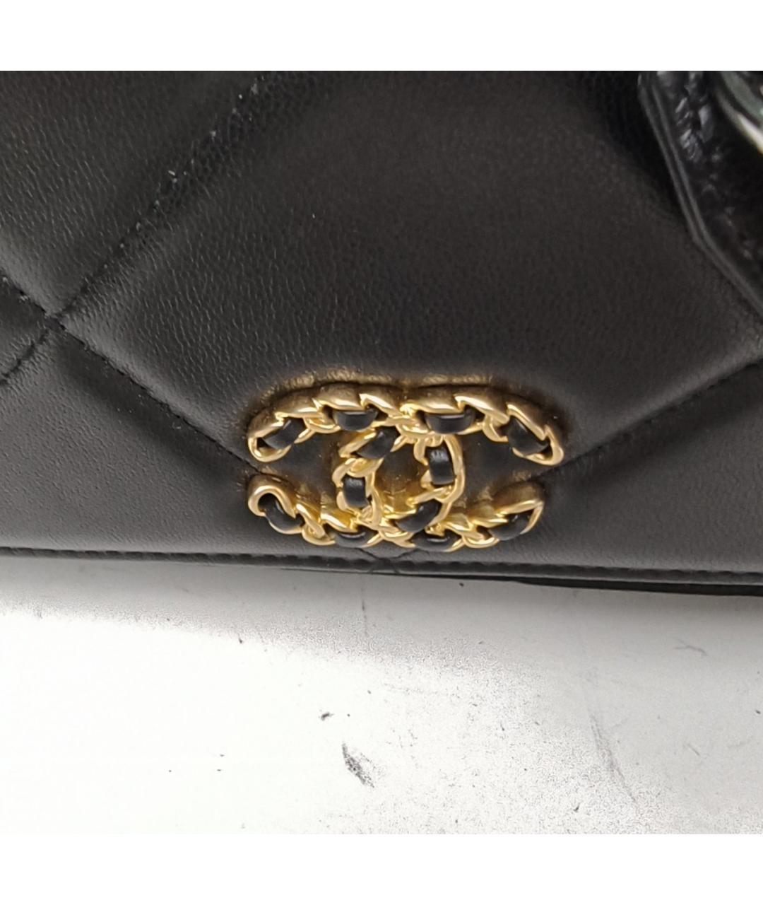 CHANEL Черная кожаная сумка через плечо, фото 8