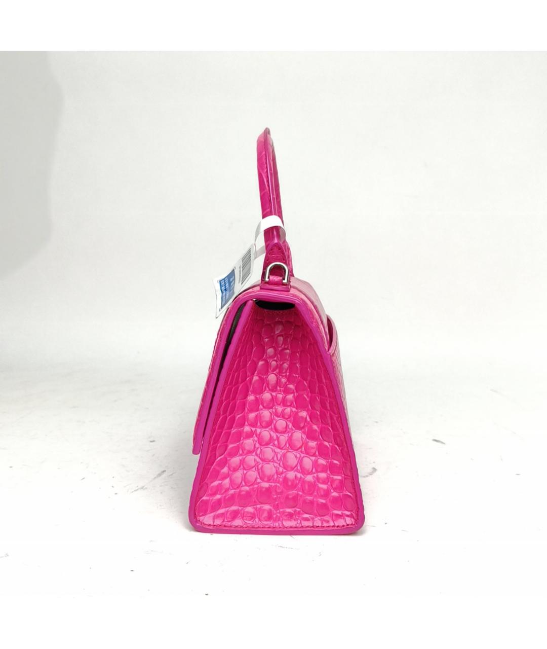BALENCIAGA Фуксия кожаная сумка через плечо, фото 3