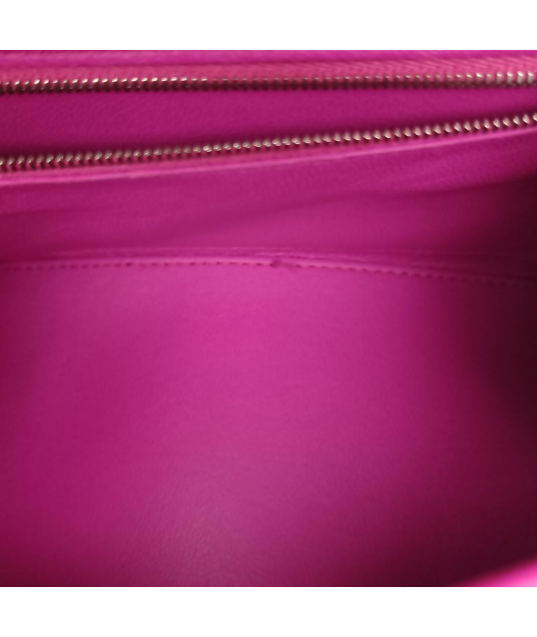 BALENCIAGA Фуксия кожаная сумка через плечо, фото 8