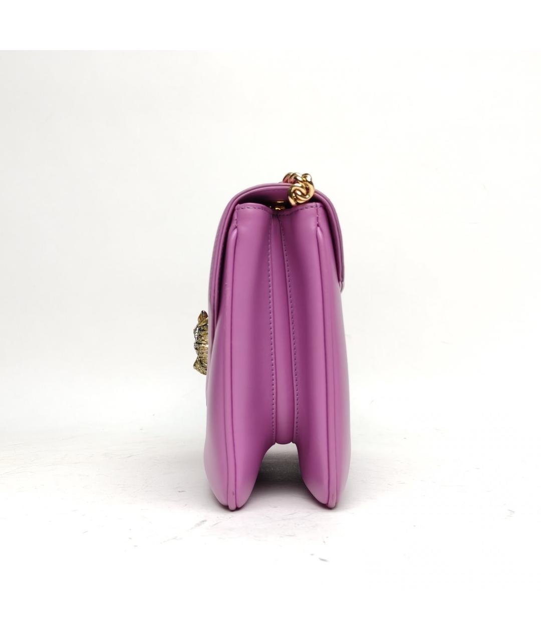 GUCCI Фиолетовая кожаная сумка через плечо, фото 3