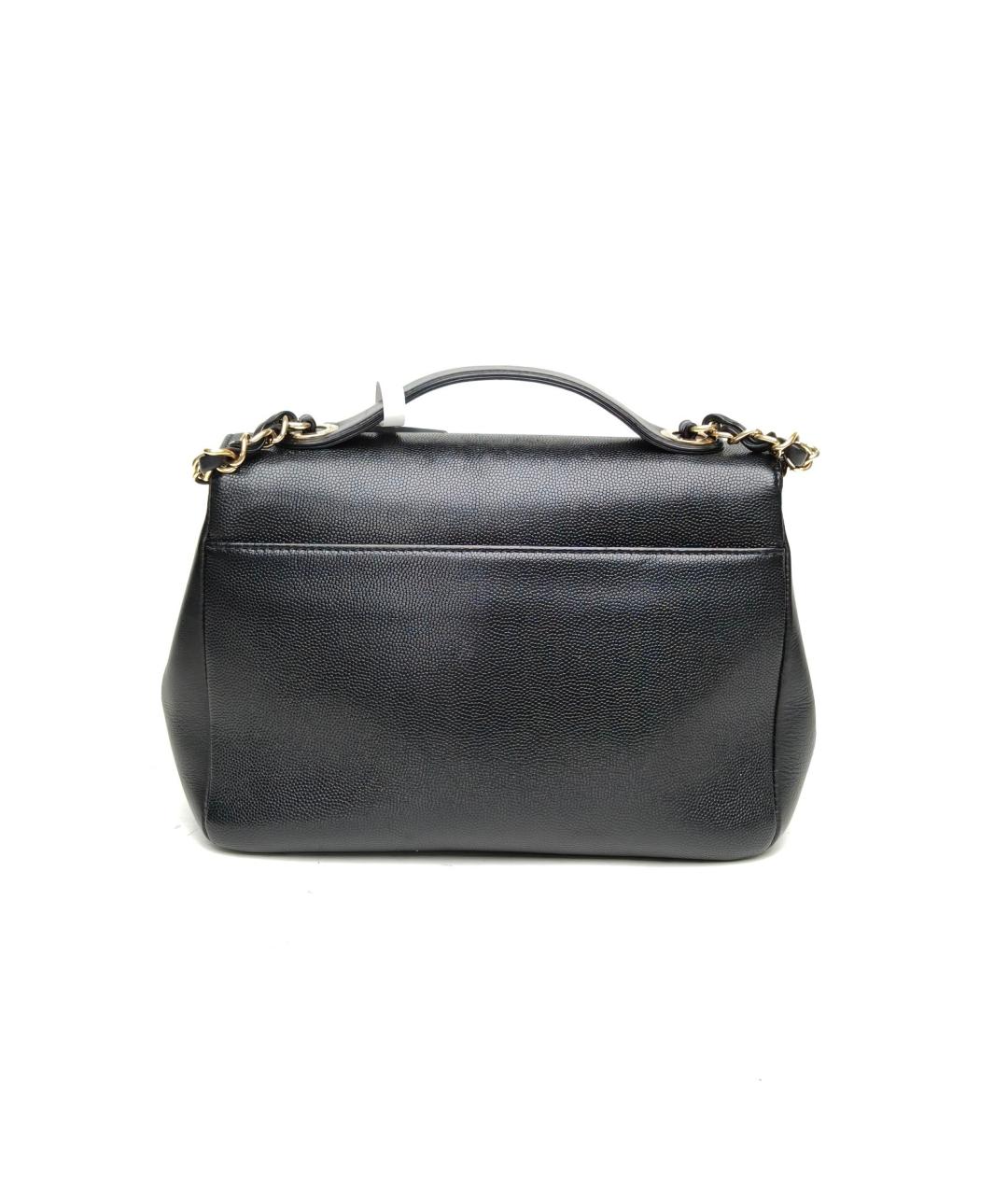 CHANEL Черная кожаная сумка через плечо, фото 4