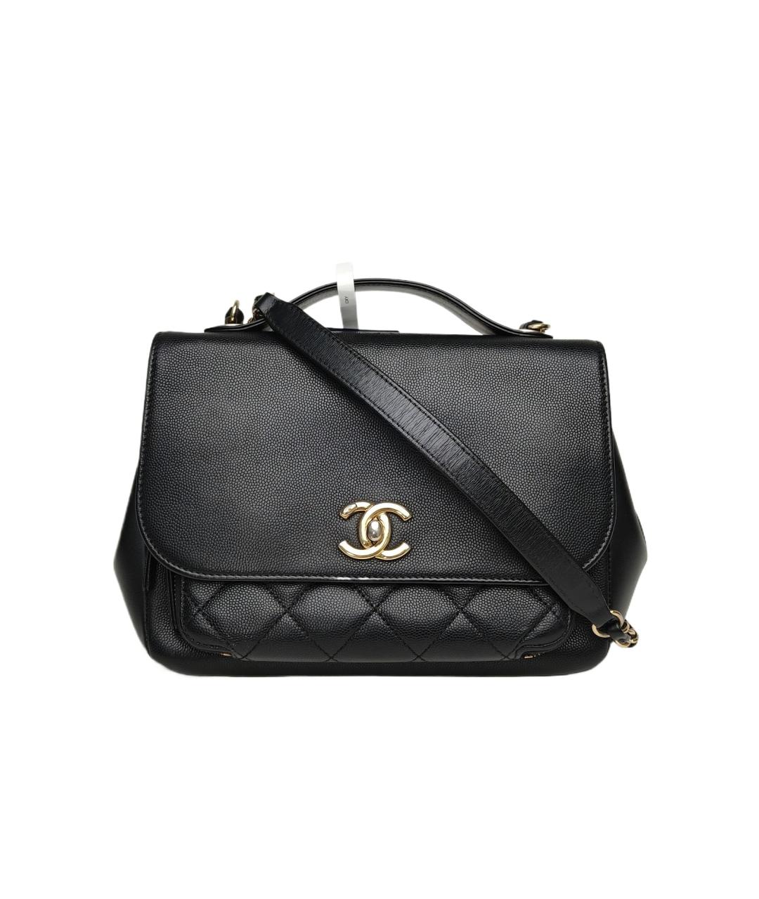 CHANEL Черная кожаная сумка через плечо, фото 1