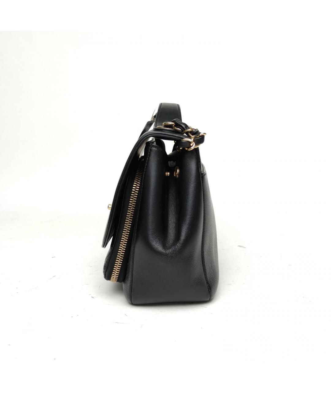 CHANEL Черная кожаная сумка через плечо, фото 3