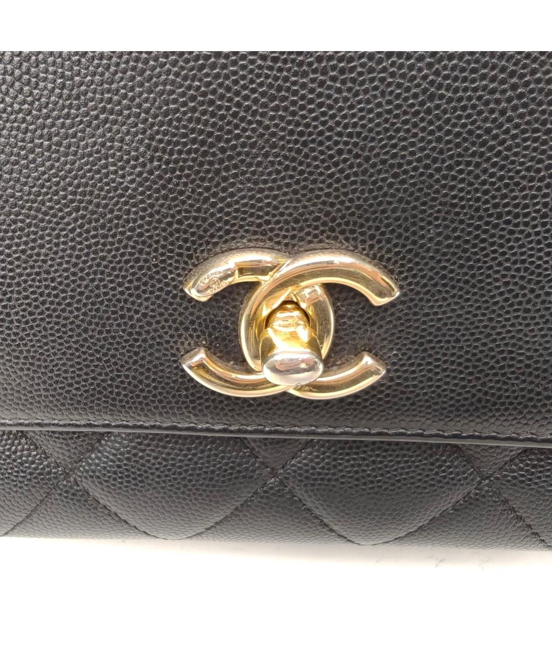 CHANEL Черная кожаная сумка через плечо, фото 7