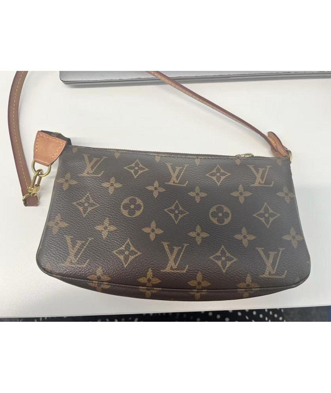 LOUIS VUITTON Коричневая сумка через плечо, фото 9
