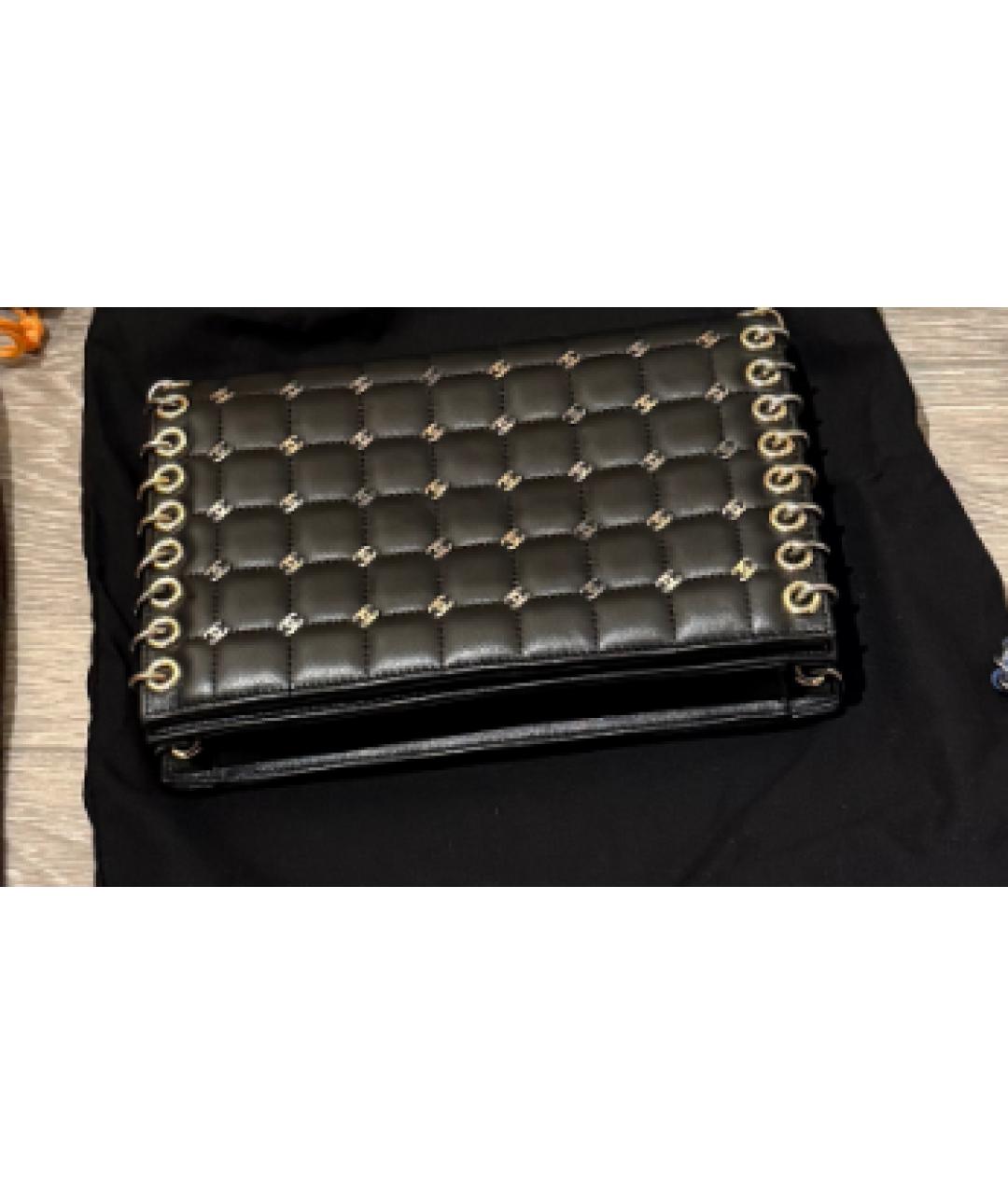 CHANEL Черная кожаная сумка через плечо, фото 9