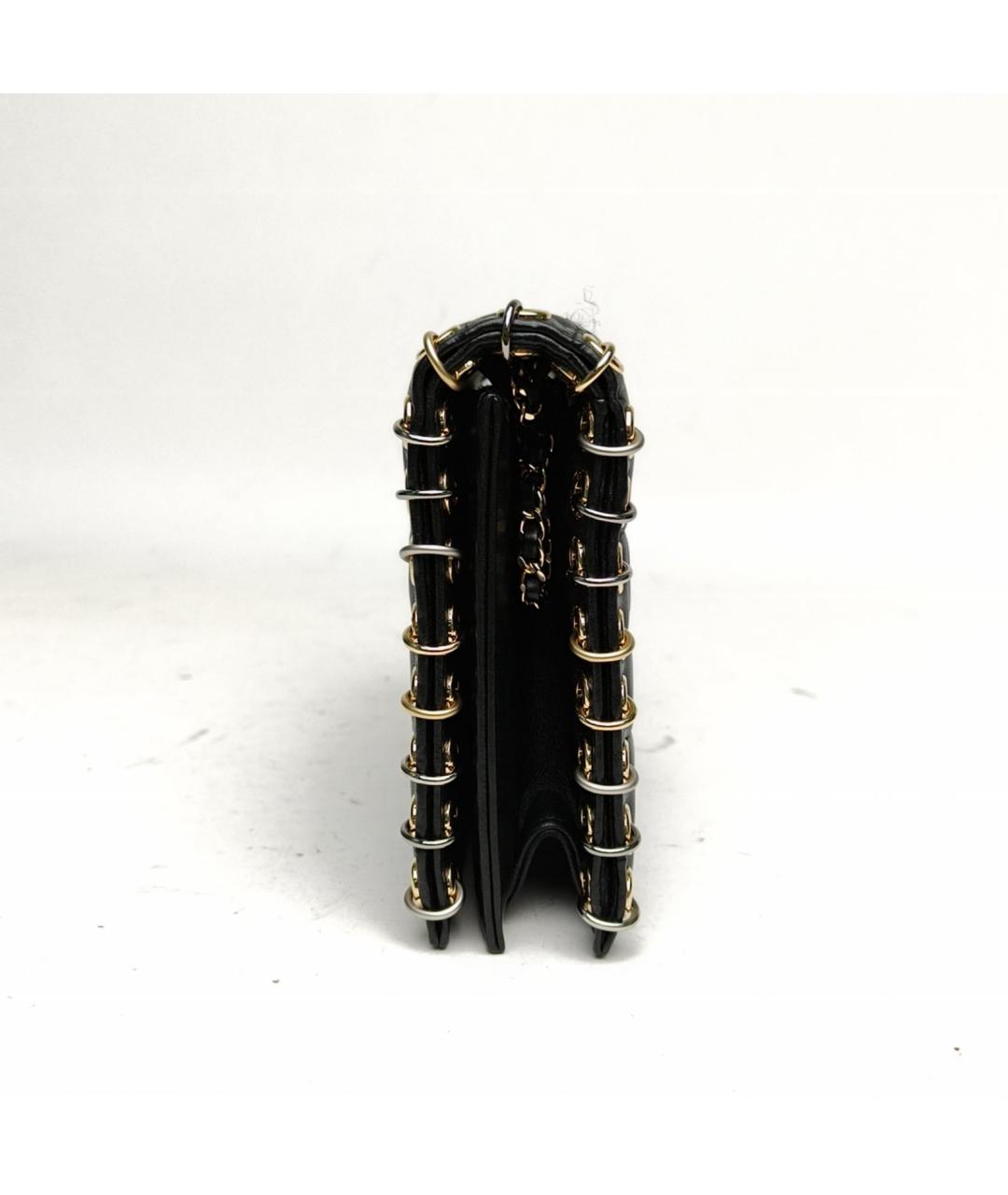 CHANEL Черная кожаная сумка через плечо, фото 3