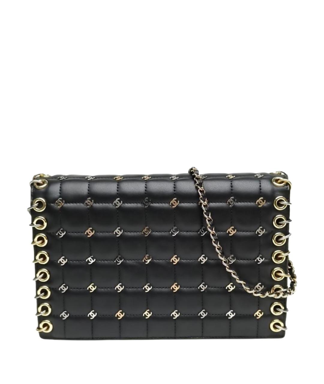 CHANEL Черная кожаная сумка через плечо, фото 1