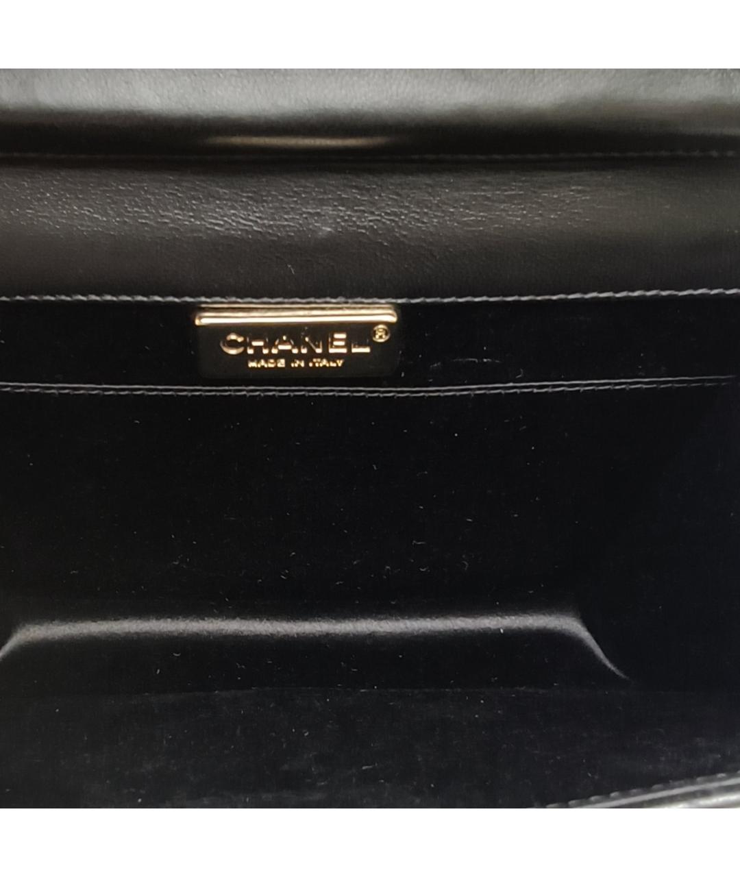 CHANEL Черная кожаная сумка через плечо, фото 7