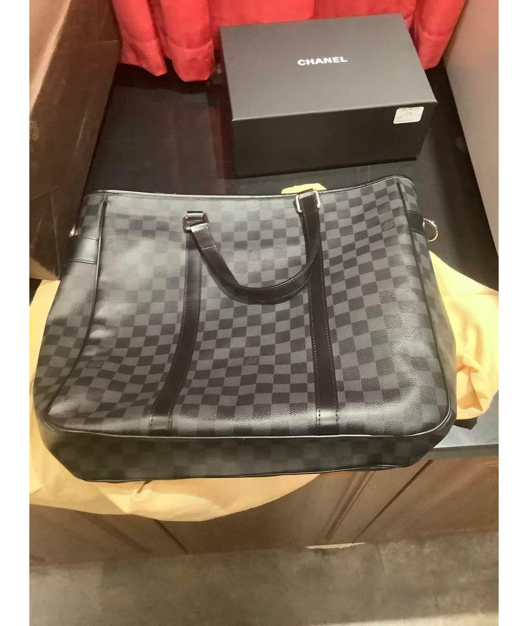 LOUIS VUITTON Черная сумка через плечо, фото 9