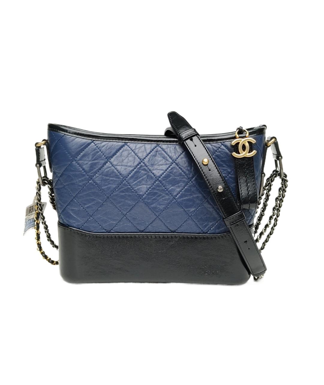 CHANEL Синяя кожаная сумка через плечо, фото 1
