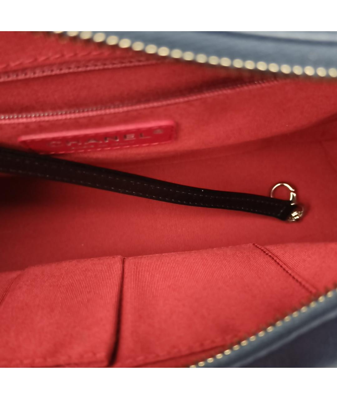 CHANEL Синяя кожаная сумка через плечо, фото 8