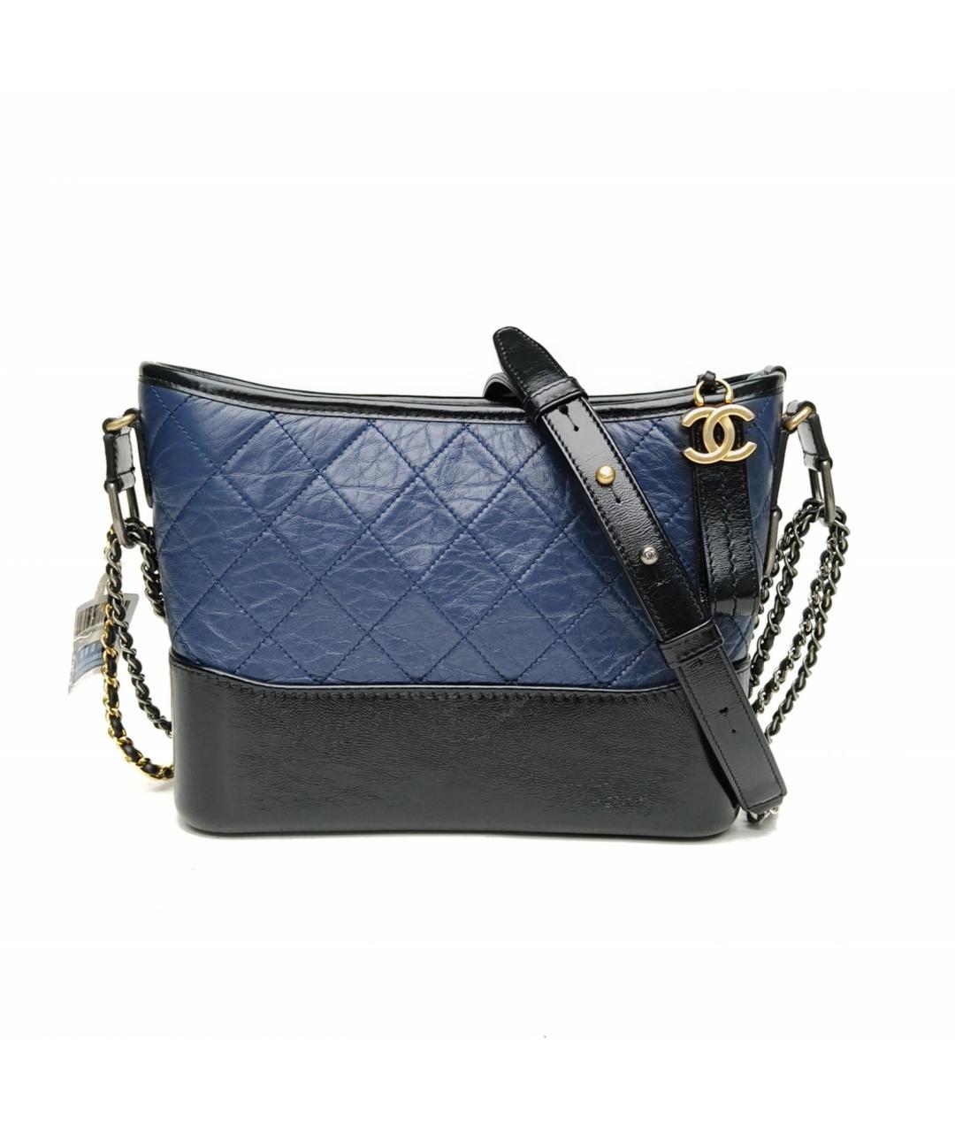 CHANEL Синяя кожаная сумка через плечо, фото 2
