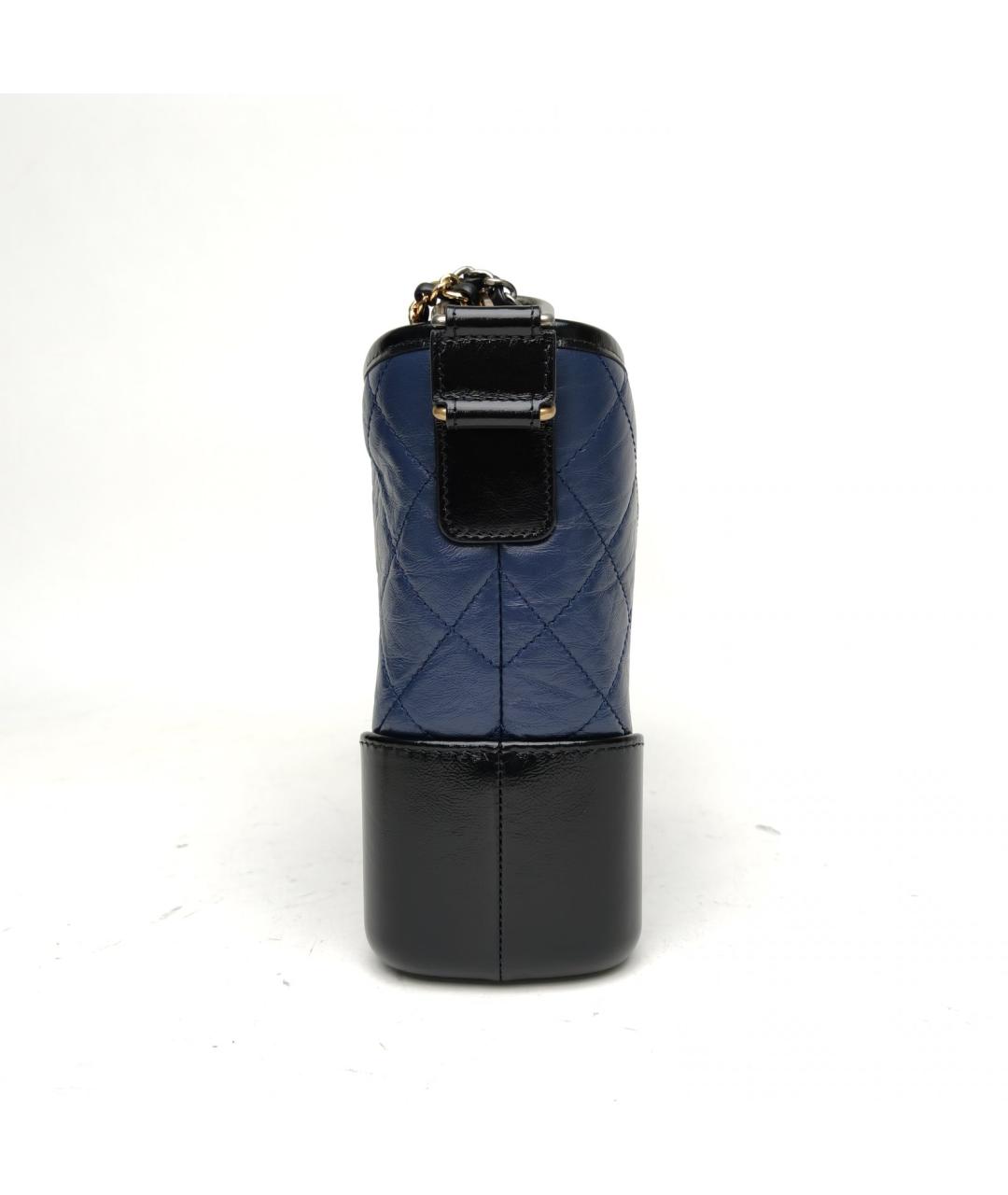 CHANEL Синяя кожаная сумка через плечо, фото 5